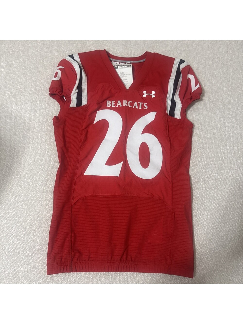 Cincinnati Bearcats #26 Under Armour Fitted Football Sport Jersey Large 174